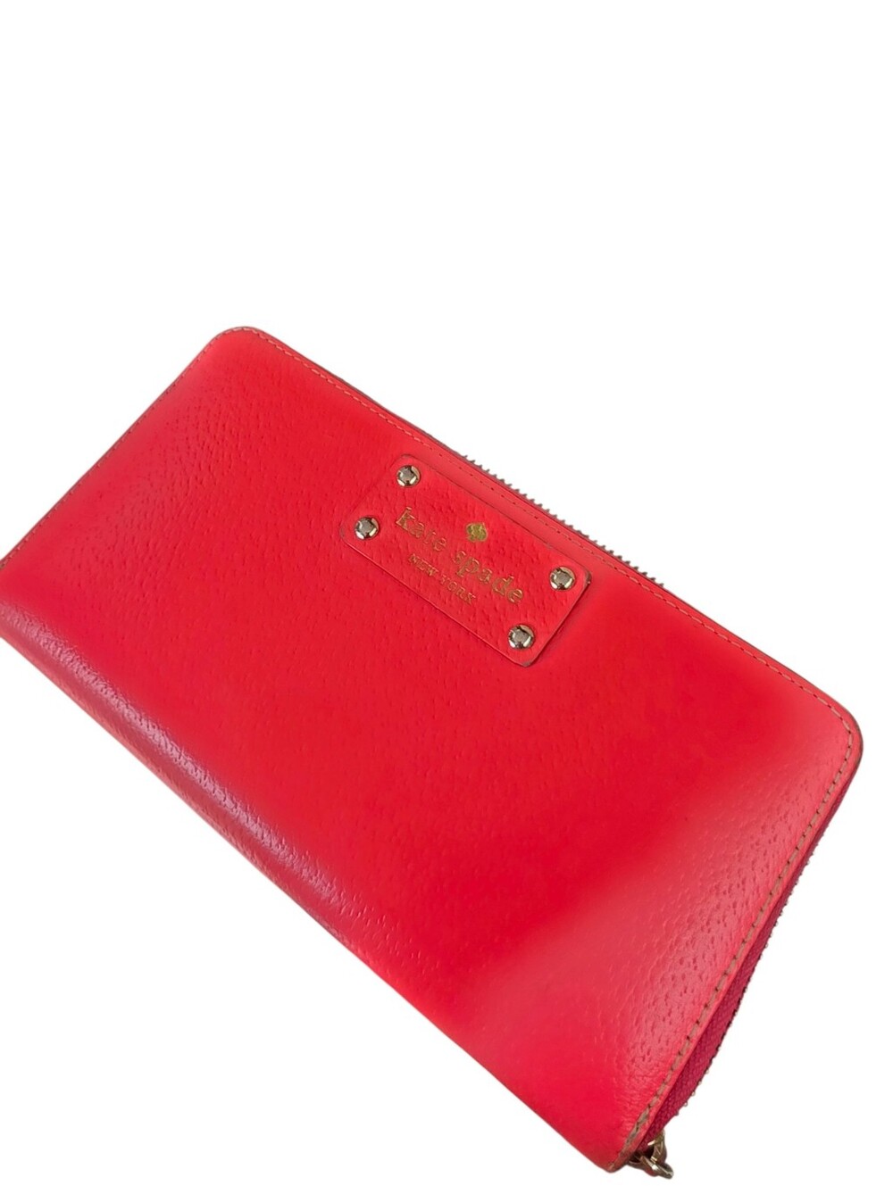 Kate Spade Bright Pink Wallet Zip Around
